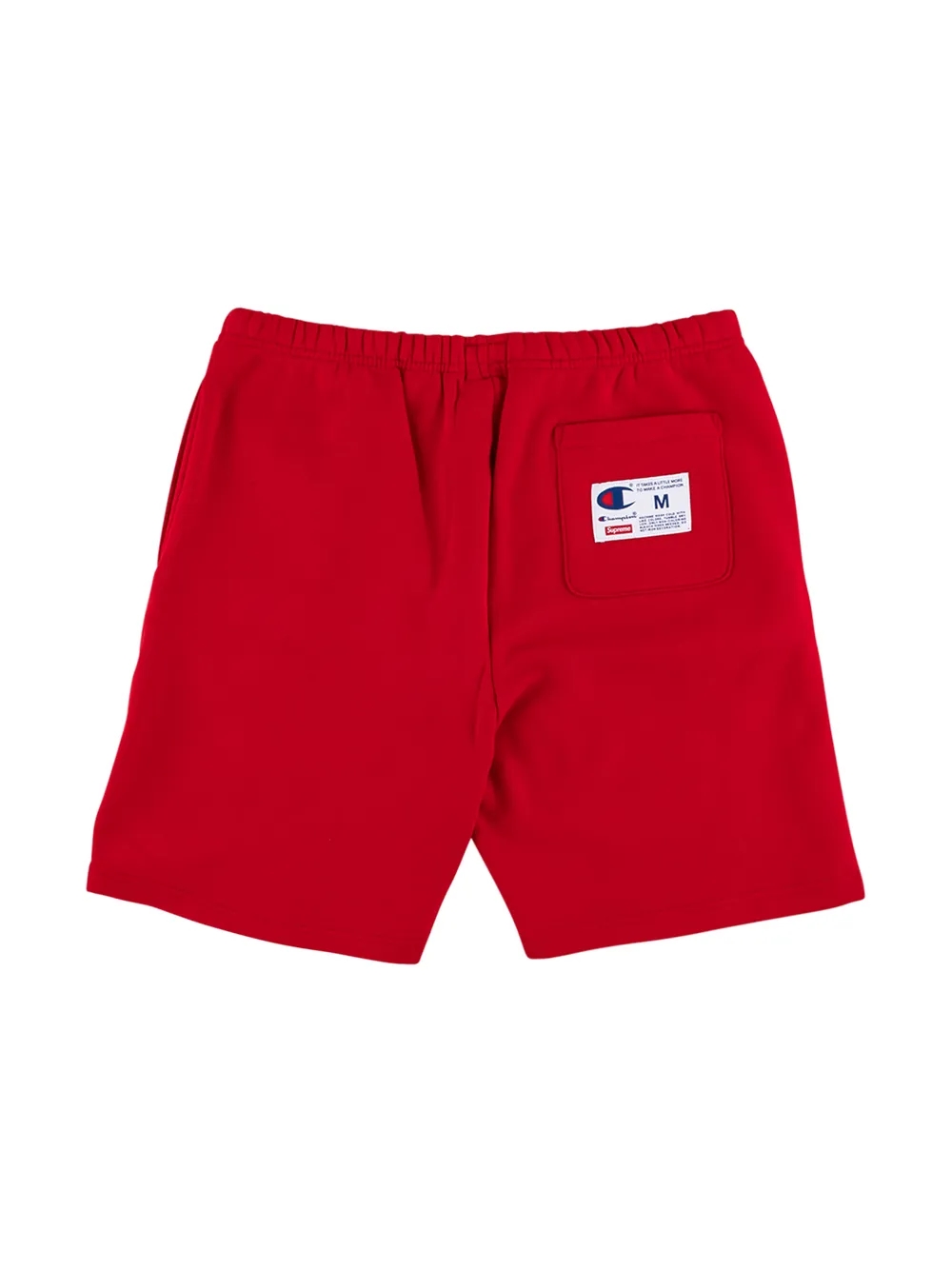 Supreme x Champion shorts logo detail